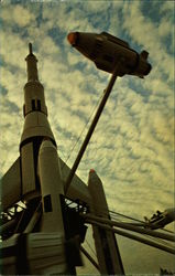 Rocket Jets "Blasting Off", Disneyland Anaheim, CA Postcard Postcard