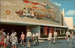 Corridor of Murals, Tomorrowland, Disneyland Anaheim, CA Postcard Postcard