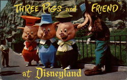 The Three Little Pigs, Disneyland Anaheim, CA Postcard Postcard