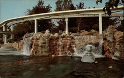 Submarine Falls, Disneyland Postcard