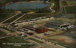 Cheyenne Transcontinental Airport Postcard