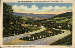 Nearing Petersburg, NY, the Beginning of the Taconic Trail Postcard