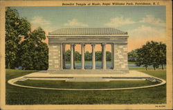 Benedict Temple of Music, Roger Williams Park Postcard