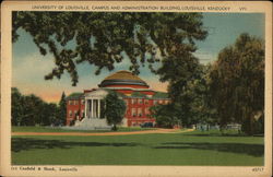 University of Louisville, Campus and Administration Building Postcard