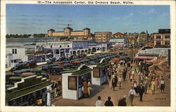 The Amusement Center, Old Orchard Beach, Maine Postcard