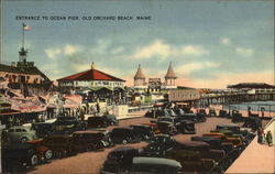 Entrance to Ocean Pier Postcard