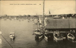 Yacht Club and Harbor Postcard