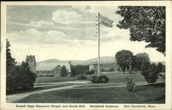 Russell Sage Memorial and Gould Hall, Northfield Seminary East Northfield, MA Postcard Postcard