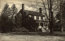 Home of William Hooper Postcard