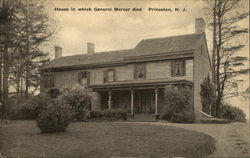 House in which General Mercer died Princeton, NJ Postcard Postcard