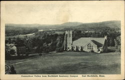 Connecticut Valley from Northfield Seminary Campus East Northfield, MA Postcard Postcard