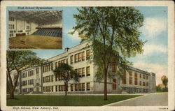 High School & High School Gymnasium Postcard