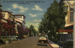 Beautiful Worth Avenue Postcard