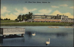 West View Abbey Postcard