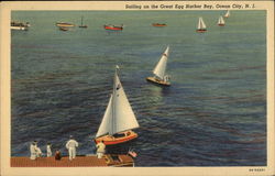 Sailing on the Great Egg Harbor Bay Postcard