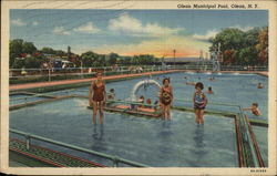 Olean Municipal Pool Postcard