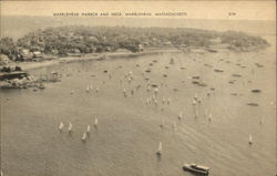 Marblehead Harbor and Neck Postcard