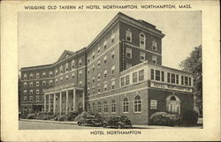 Wiggins Old Tavern at Hotel Northampton Postcard