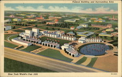 Federal Building and Surrounding Area Postcard