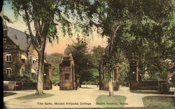 The Gate, Mount Holyoke College South Hadley, MA Postcard Postcard