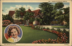 Home of Shirley Temple Los Angeles, CA Postcard Postcard