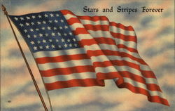 Stars and Stripes Forever Patriotic Postcard Postcard