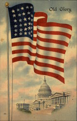 Old Glory Flags Postcard Postcard