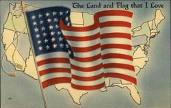 The Land and Flag that I Love Postcard