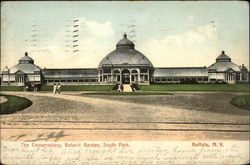 The Conservatory, Botanic Garden, South Park Postcard