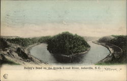 Bailey's Bend on the french Broad River Asheville, NC Postcard Postcard