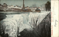 Passaic Falls in Winter Postcard