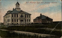 Fort Fairfield High and Primary Schools Postcard