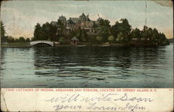 Twin Cottages of Messrs. Abrahams and Strauss, Cherry Island Postcard