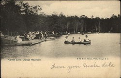 Crystal Lake, Orange Mountain New Jersey Postcard Postcard