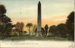 The Obelisk, Central Park Postcard