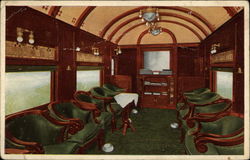 Overland Limited Trains, Railroad Postcard Postcard