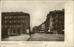 Main Street from Court Square, North Postcard