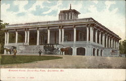 Mansion House, Druid Hill Park Postcard