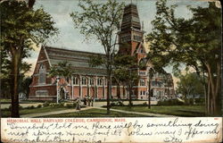 Memorial Hall Harvard College Postcard