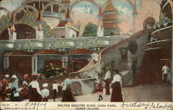 Helter-Skelter, Luna Park Postcard