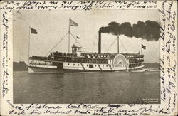 Excursion Steamer Potter Postcard