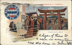 On Board SS Siberia Boats, Ships Postcard Postcard