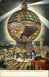 The Steel Globe Tower, 700 Feet High Postcard