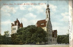 Jackson Park, The German Building Refectory Postcard