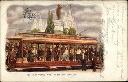 The "Only Way" to See Salt Lake City Utah Postcard Postcard