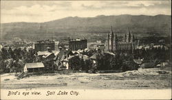 Bird's Eye View Salt Lake City, UT Postcard Postcard