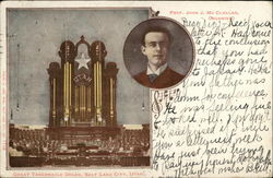 Great Tabernacle Organ Salt Lake City, UT Postcard Postcard