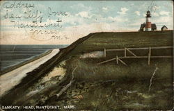 Sankaty Head Nantucket, MA Postcard Postcard