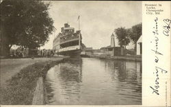 Lord Baltimore Steamer in Locks Postcard