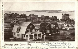 Looking from Mountain View Park, Casco Bay Cape Elizabeth, ME Postcard Postcard